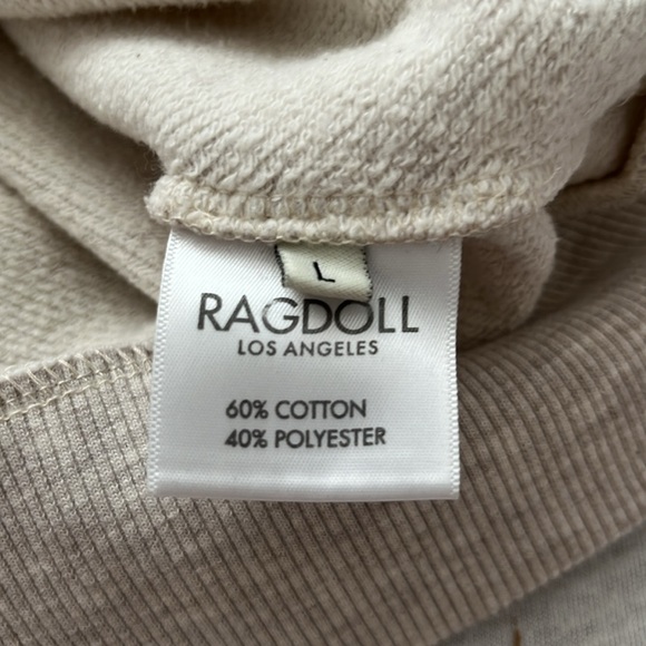 NWOT Ragdoll LA, Oversized, Long Sleeve, Crew Neck Sweatshirt Size L - Picture 4 of 11